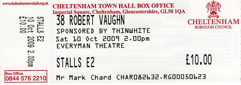 Robert Vaughn Ticket